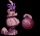 Stoneman with lava ball
