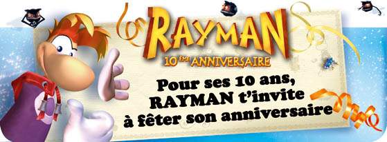 Ubisoft France Rayman Anniversaire 10 ans  Bandeaux